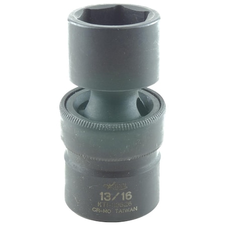 K-Tool International 1/2" Drive Impact Socket black oxide, Swivel 6 Pnt 1/2"Dr, 13/16 KTI-33526